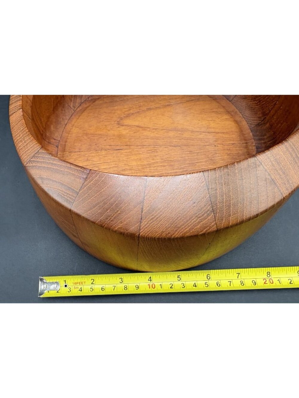 Vtg Dansk Teak Wood Salad Bowls Serving Set of 9 Mid Century Modern Danish EUC - Picture 15 of 16
